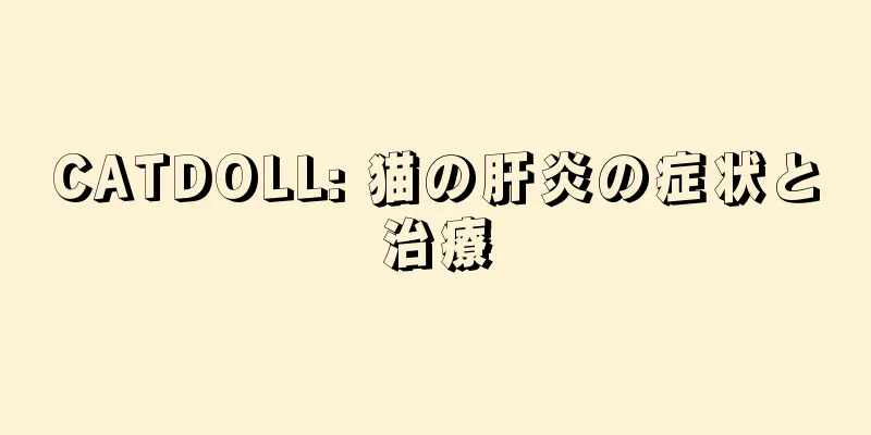CATDOLL: 猫の肝炎の症状と治療