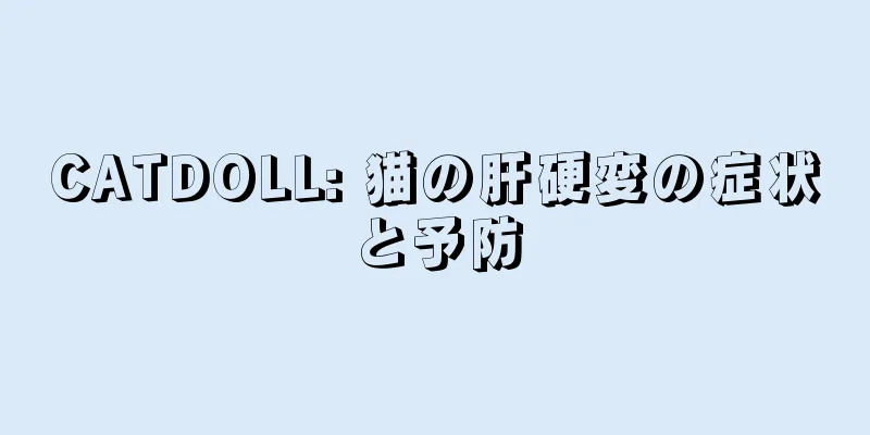 CATDOLL: 猫の肝硬変の症状と予防