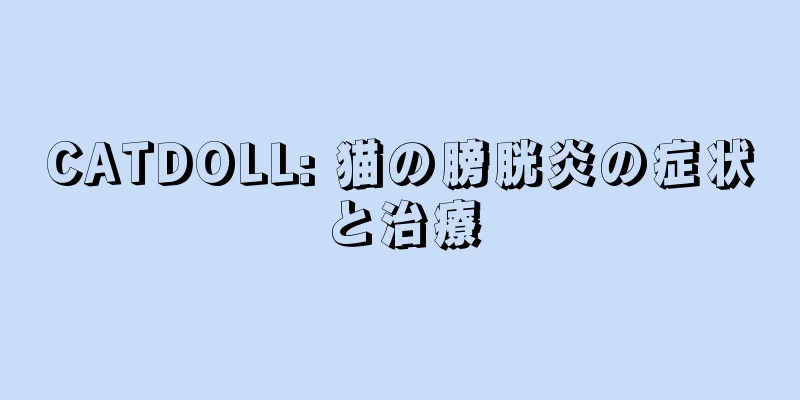 CATDOLL: 猫の膀胱炎の症状と治療