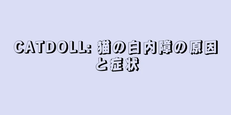 CATDOLL: 猫の白内障の原因と症状