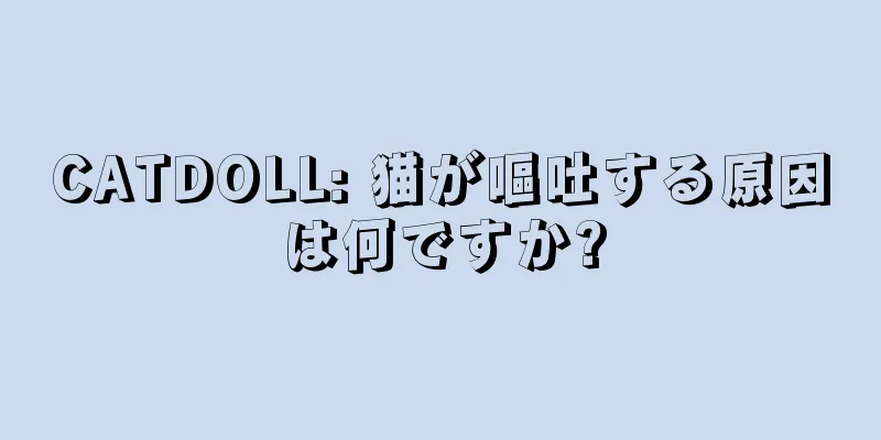 CATDOLL: 猫が嘔吐する原因は何ですか?