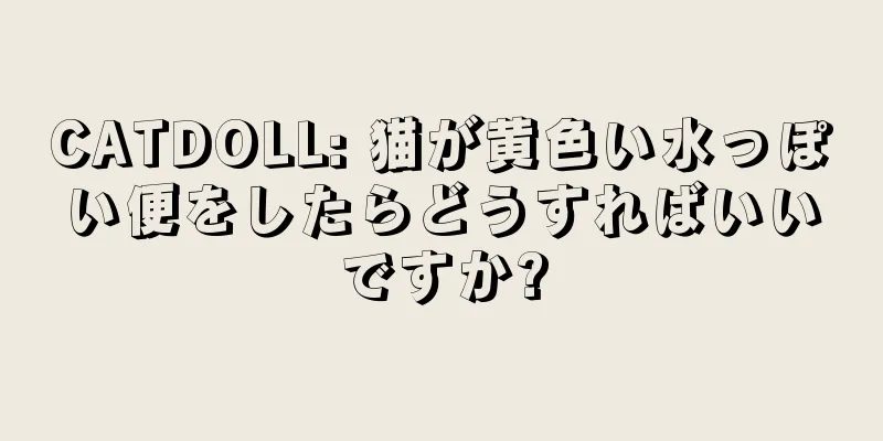 CATDOLL: 猫が黄色い水っぽい便をしたらどうすればいいですか?