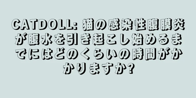 CATDOLL: 猫の感染性腹膜炎が腹水を引き起こし始めるまでにはどのくらいの時間がかかりますか?