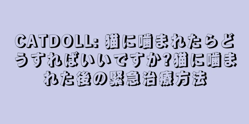 CATDOLL: 猫に噛まれたらどうすればいいですか?猫に噛まれた後の緊急治療方法