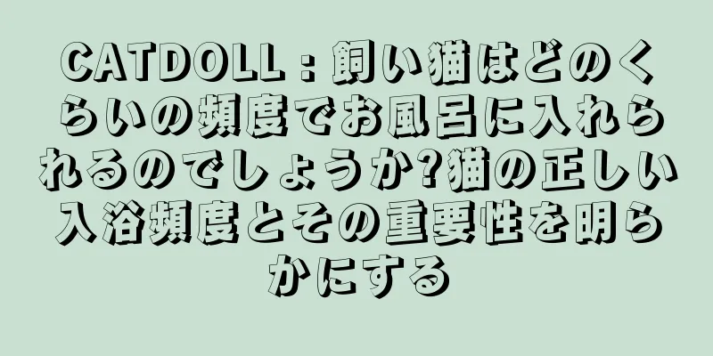 CATDOLL : 飼い猫はどのくらいの頻度でお風呂に入れられるのでしょうか?猫の正しい入浴頻度とその重要性を明らかにする